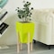Uniquewise Green Indoor Decorative Square Planter With Wooden Stand QI004000.GN - alternate 7